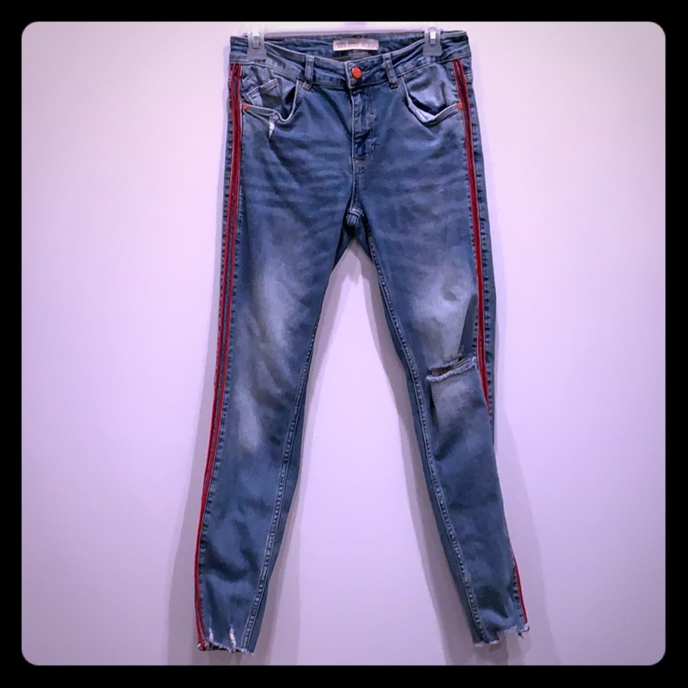 High waisted Skinny Jeans ripped